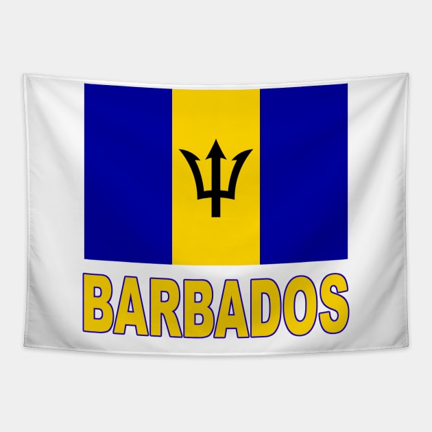 The Pride of Barbados - National Flag of Barbados Design Tapestry by Naves