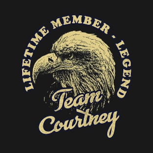 Courtney Name - Lifetime Member Legend - Eagle T-Shirt