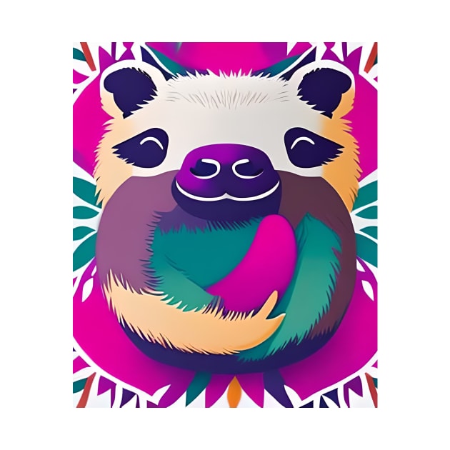 Hang in There Sloth T-Shirt#2 by IWON