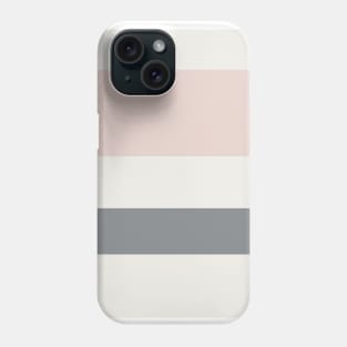 An uncommon unity of Alabaster, Grey, Gray (X11 Gray) and Light Grey stripes. Phone Case