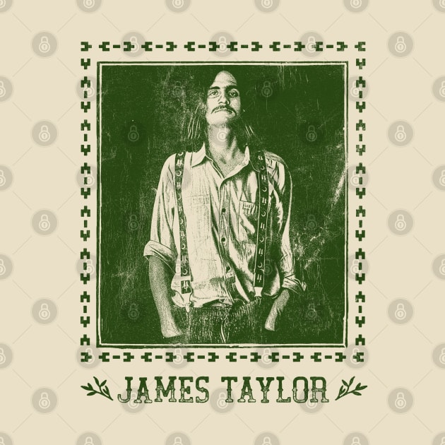 James Taylor / Retro 70s Style Fan Art Design by DankFutura