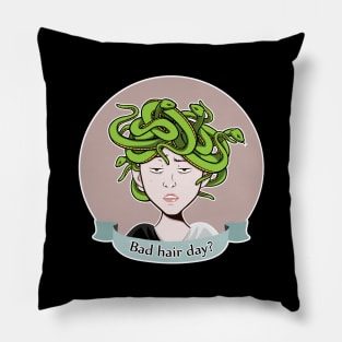 Bad Hair Day Medusa Pillow