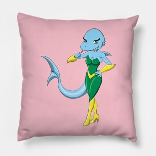 Sharky Girl Pillow