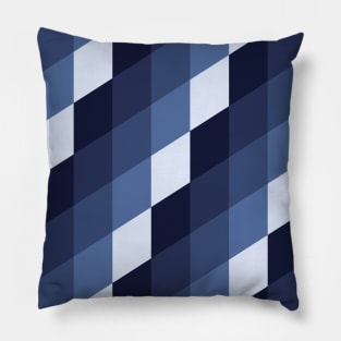 Diamonds pattern (Blue) Pillow