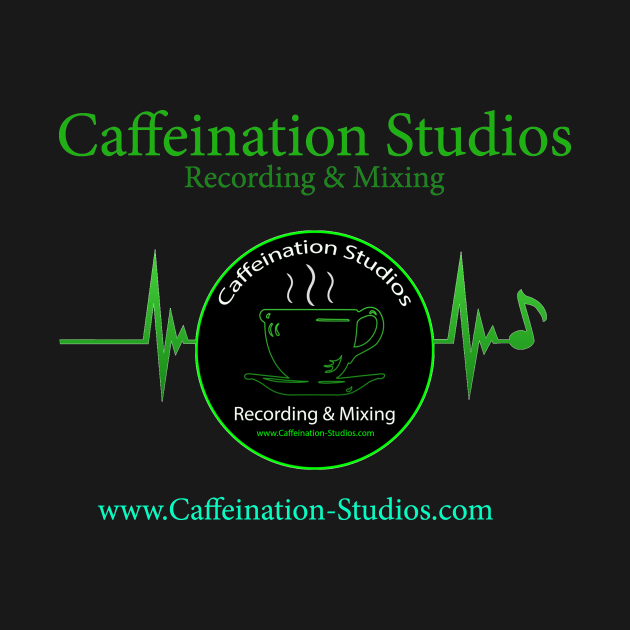 Discover Caffeination Studios - Music Studio - T-Shirt