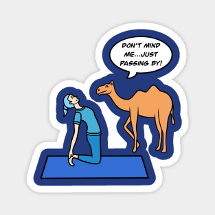 Yoga camel pose Magnet