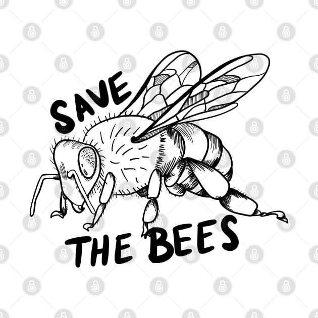 Save the bees by Arlae Design Co