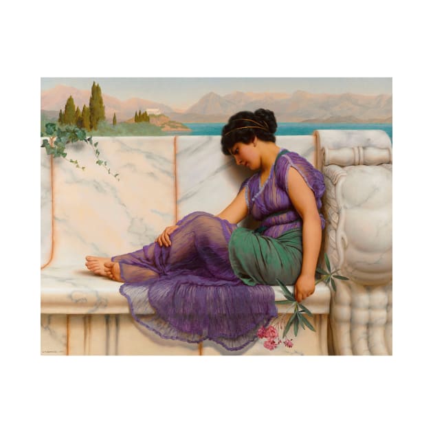 Summer Idleness, Day Dreams by John William Godward by Classic Art Stall