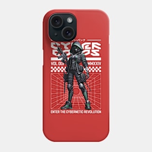 cyberpunk anime girl tactical armor Phone Case