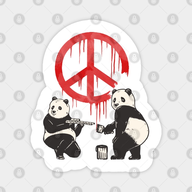 Pandalism Peace Sign Magnet by fathi