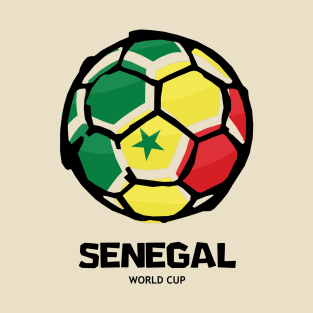 Senegal Football Country Flag T-Shirt