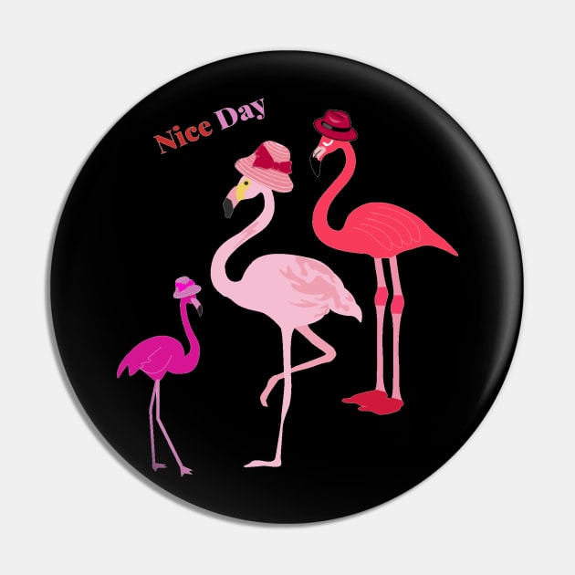 flamingo Pin by H&N