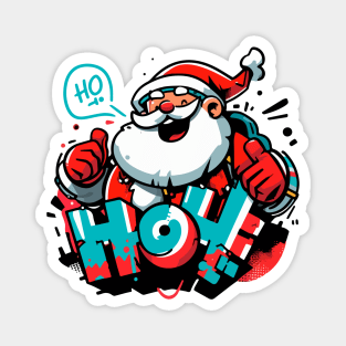 Santa HO HO HO Magnet