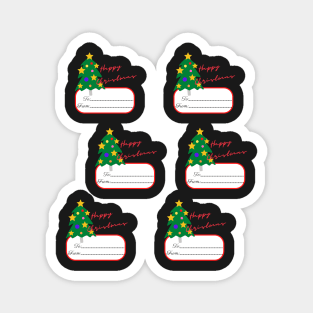 Gift labels for Christmas Magnet