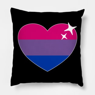 Bisexual Flag - Bisexual Heart Pillow