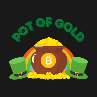 Bitcoin Pot of Gold: Celebrate St. Patrick's Day with Crypto Magic T-Shirt