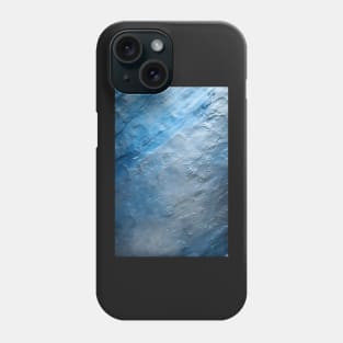 Blue Ice - An abstract texture for artistic walls ! Phone Case