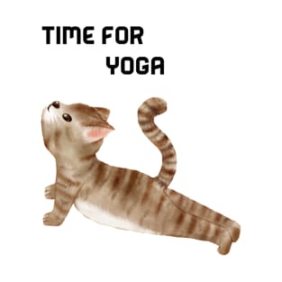 Cute cats doing yoga T-Shirt