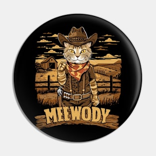 Cat Cowboy Adventures Meow Pin