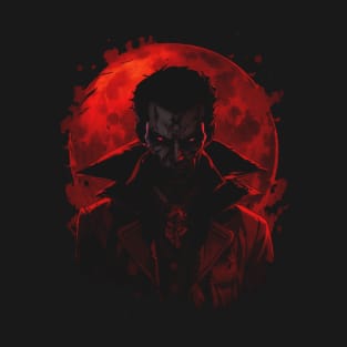 Count Dracula The Vampire - Evil Blood Moon T-Shirt