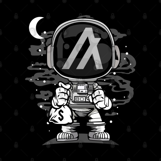 Astronaut Algorand ALGO Coin To The Moon Crypto Token Cryptocurrency Wallet Birthday Gift For Men Women by Thingking About