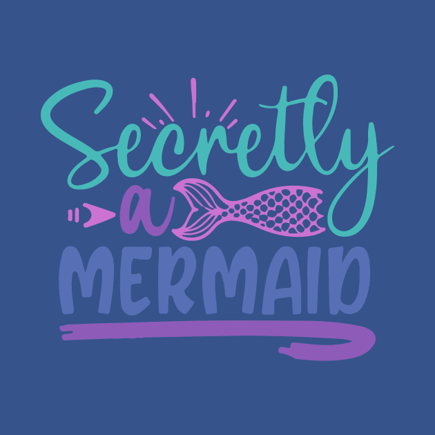 secretly a mermaid by thihthaishop