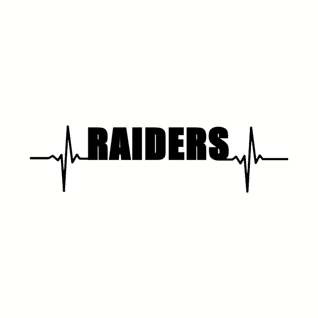 Raiders heartbeat black by Flyingpanda