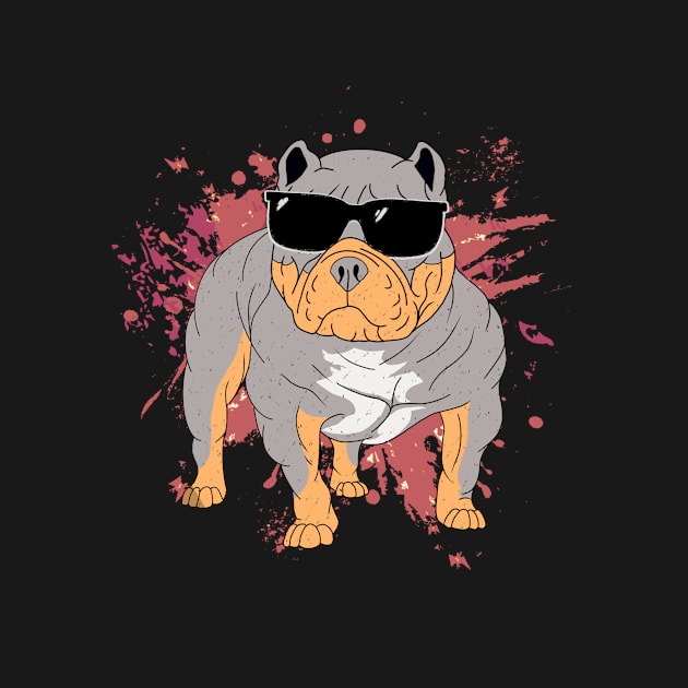 Funny American Bully Sunglasses Pitbull by funkyteesfunny