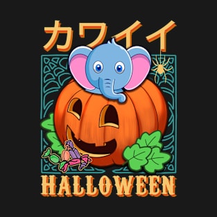 Cute Animals Halloween Pumpkin v16 - Happy Halloween T-Shirt