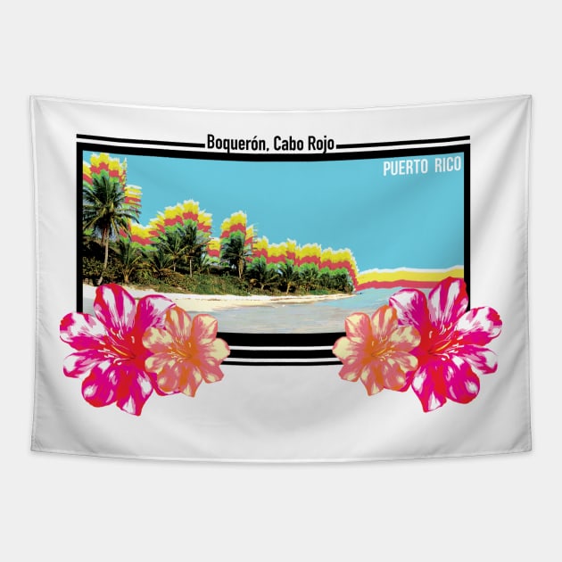 Boqueron Cabo Rojo Playa Beach Puerto Rico Tapestry by PuertoRicoShirts