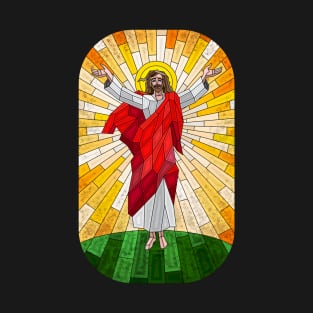 stained glass painting of Jesus Christ T-Shirt