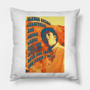 Arthur Lee and Love : Orange Skies Pillow