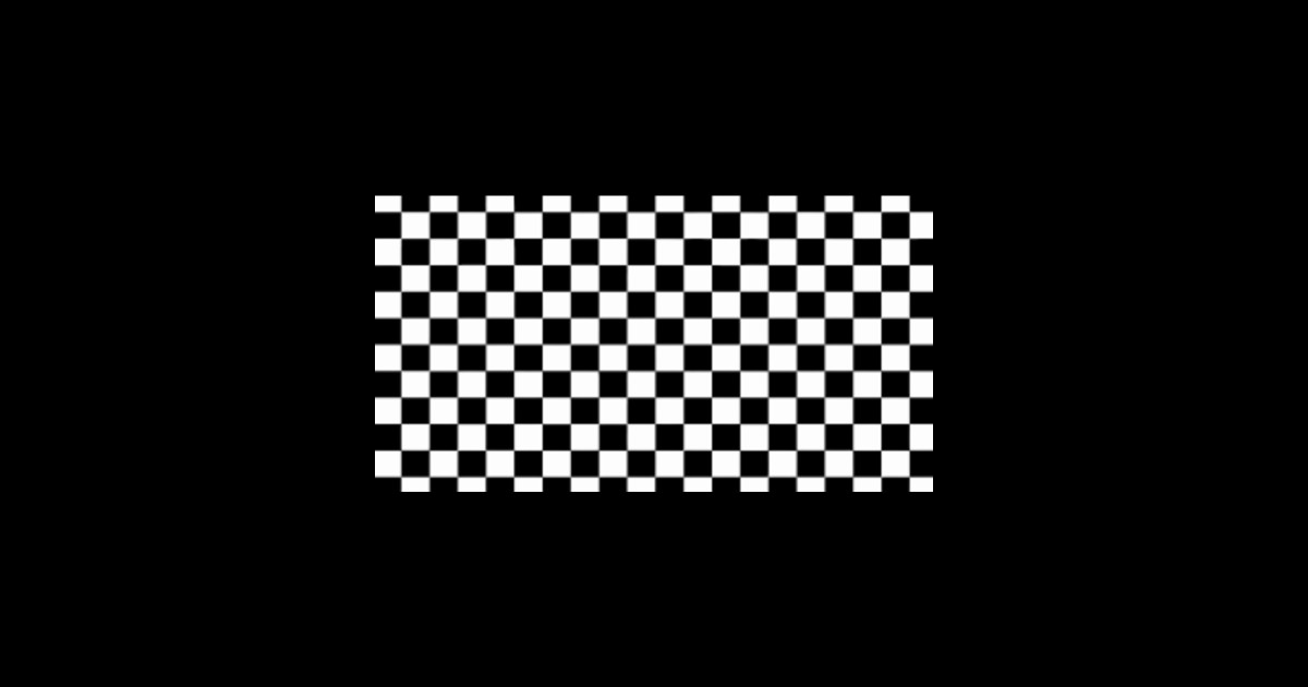 Checkerboard Black and White Pattern Face Mask - Checkerboard - Sticker ...