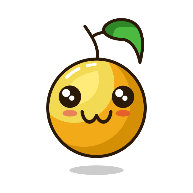 cute emoji orange react by Rizkydwi