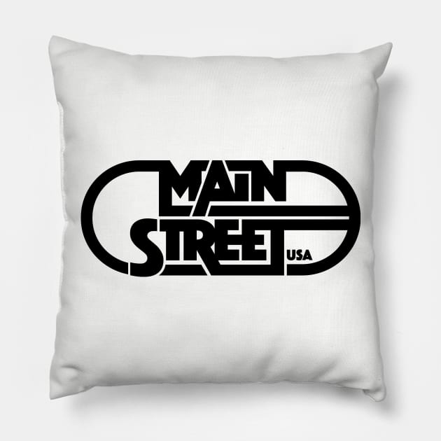 Main Street, USA Pillow by Nathan Gale