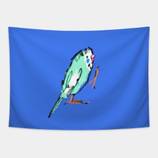 Happy Parakeet Tapestry