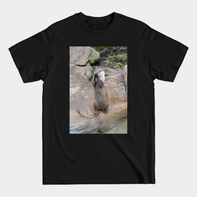 Discover Standing Otter - Otter - T-Shirt