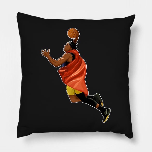 Dwight Howard Flying Dunks Pillow by RunAndGow