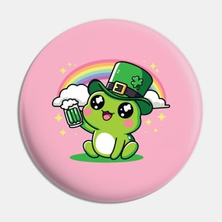 St. Patrick's Day Frog Pin
