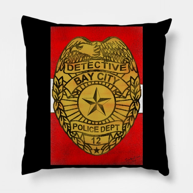 Detective 12 Pillow by J. Rufus T-Shirtery