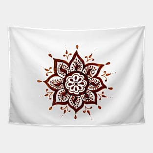 Brown mandala Tapestry