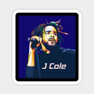 WPAP J Cole pop art Magnet