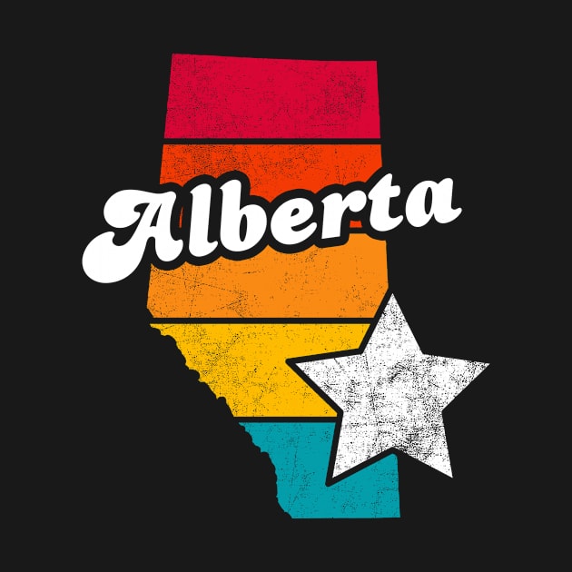 Alberta Canada Vintage Distressed Souvenir by NickDezArts