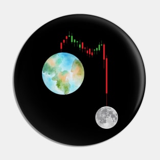 Crypto Hodl Vintage Trading Chart To The Moon Pin