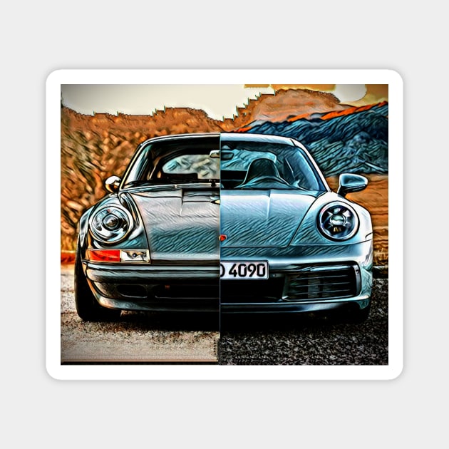 Evolution Porsche 911 Magnet by d1a2n3i4l5