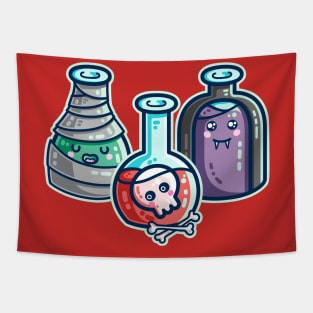 Halloween Costume Potion Bottles Tapestry