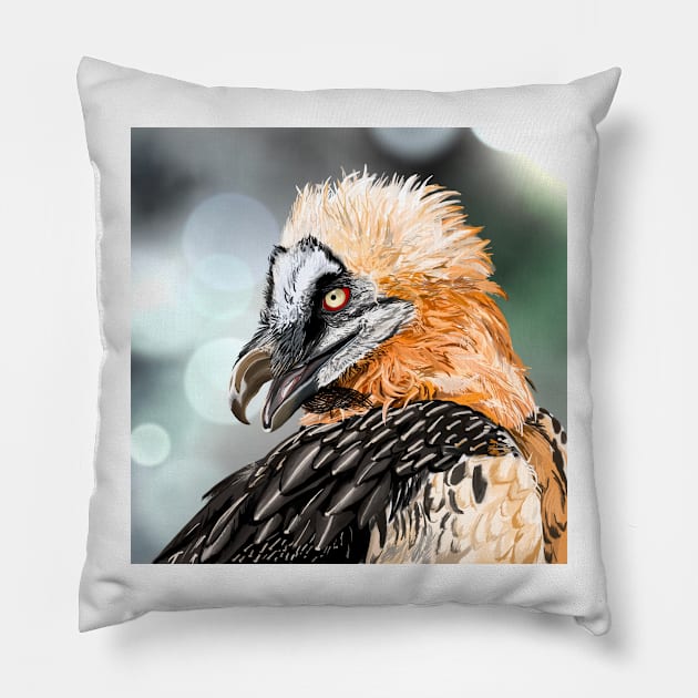 Lammergeier Pillow by BarefootSeeker