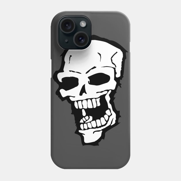 Screaming Skull Phone Case by deancoledesign