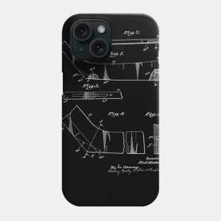 Hockey Stick Vintage Patent Drawing Phone Case