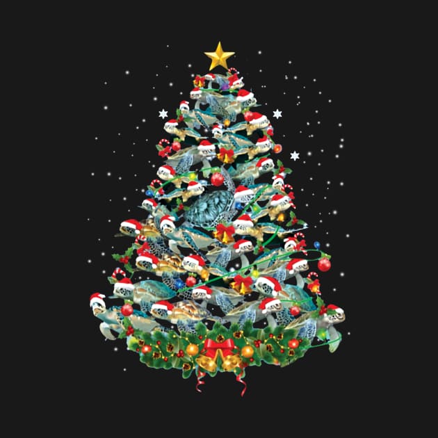 Turtle Christmas Tree, turtle christmas shirt by Schoenberger Willard